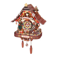 ROKR Christmas Cuckoo Clock (LCB01) - Christmas Clock Model Kit