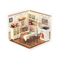 Rolife Warm Dining Room (DW015B) - Super Creator Mini Room Kit