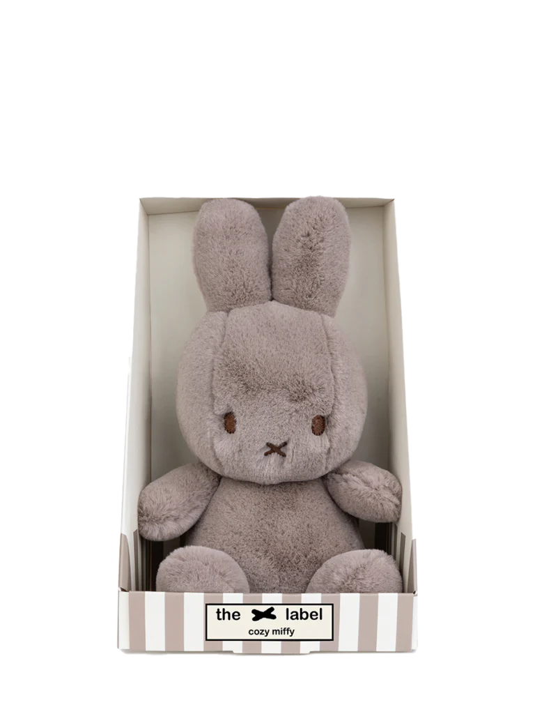 Cozy Miffy Sitting Taupe in giftbox - 23 cm