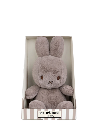 Cozy Miffy Sitting Taupe in giftbox - 23 cm