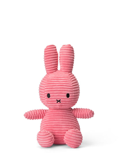 Miffy Sitting Corduroy Bubblegum Pink - 23cm