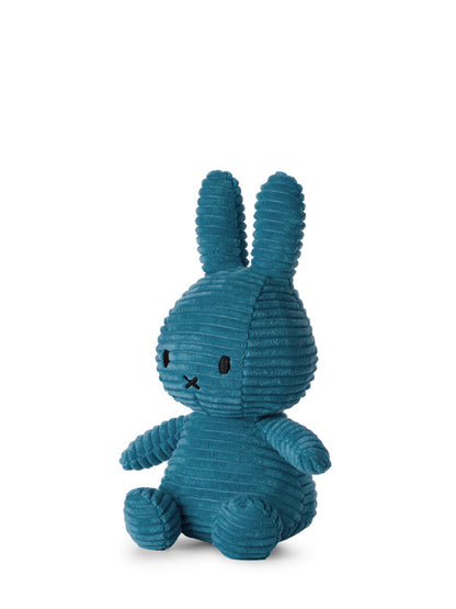 Miffy Sitting Corduroy Aviator Blue - 23cm