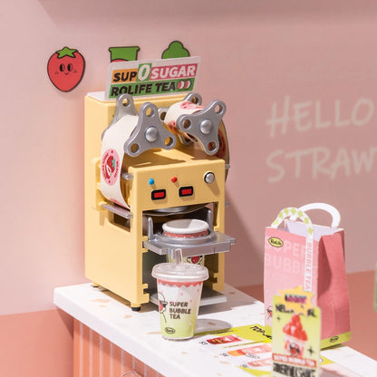 Rolife Double Joy Bubble Tea Super Creator Miniature House
