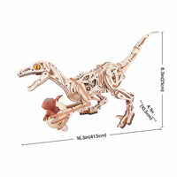ROKR Velociraptor (LD01) - Wind-Up Mechanical Dinosaur