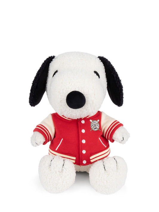 Snoopy Sitting with Varsity Jacket - 25 cm