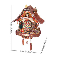 ROKR Christmas Cuckoo Clock (LCB01) - Christmas Clock Model Kit