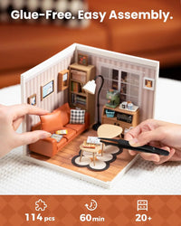 Cozy Living Lounge (DW007) - Super Creator Mini Room Kit