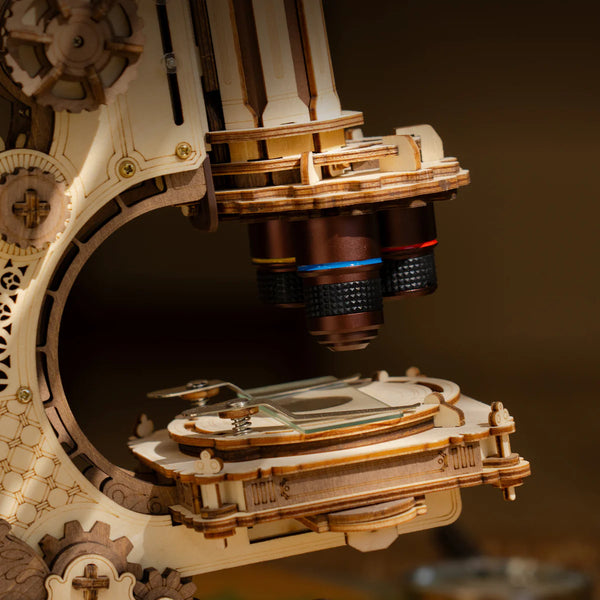 ROKR Microscope (ST005) - 3D Wooden Model Kit