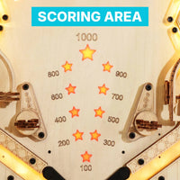 ROKR 3D Pinball Machine (EG01) - Sound & Light Tabletop Game