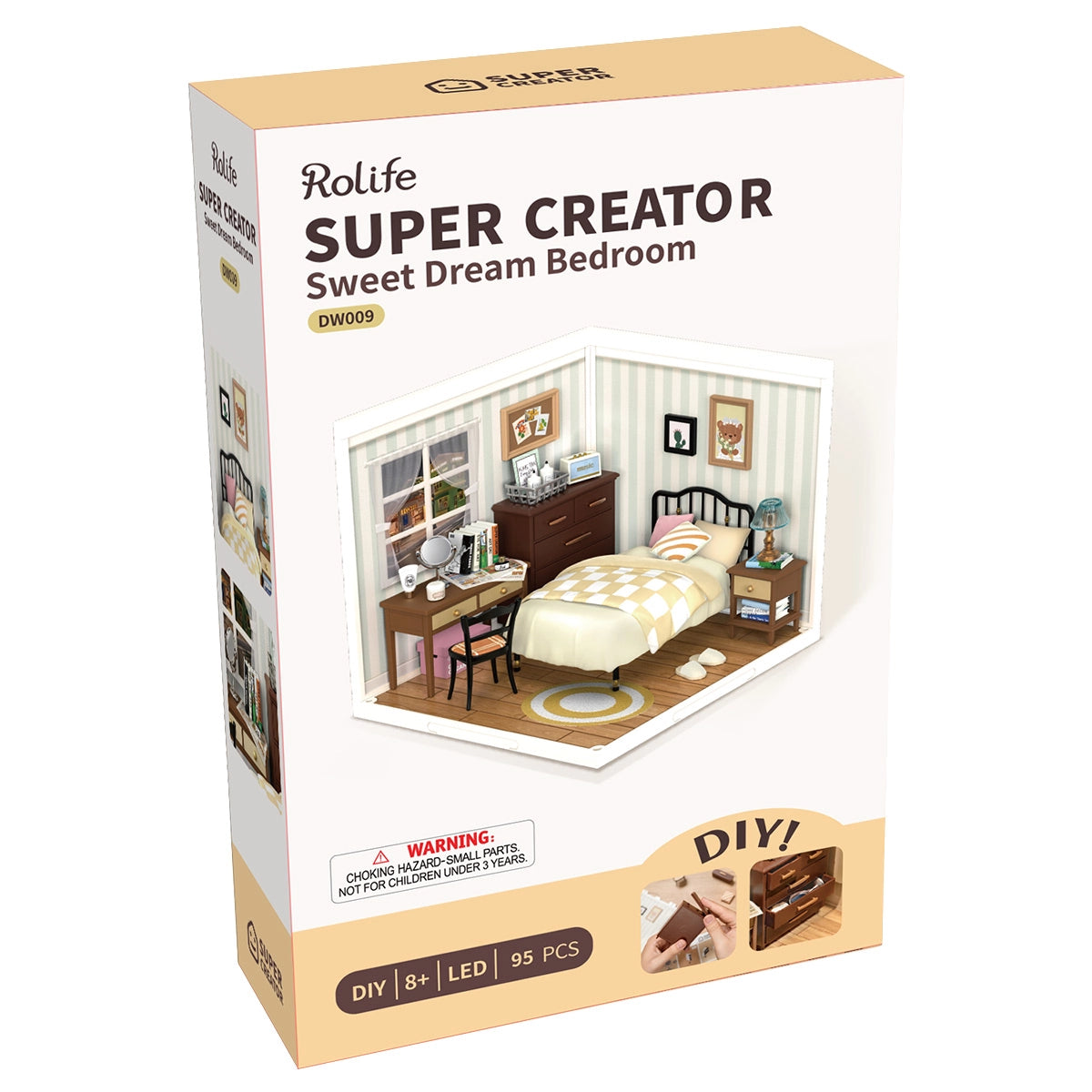 Rolife Sweet Dream Bedroom Super Creator Miniature House