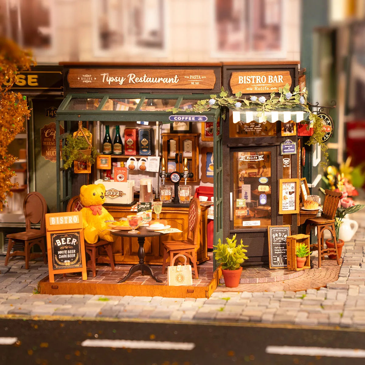 Rolife Tipsy Restaurant (DG167) - DIY Miniature House Kit