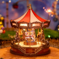Rolife Classic Carousel (AMC01) - Musical Rotating Carousel Display