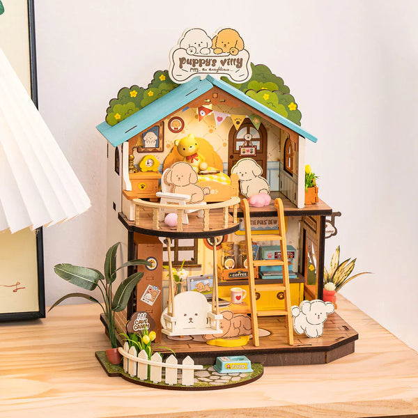 Rolife Puppy's Cozy Villa (DG169) - DIY Miniature House Kit