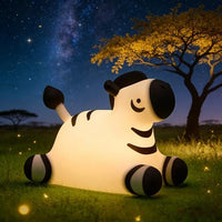 Zebra Silicone Night Light at night
