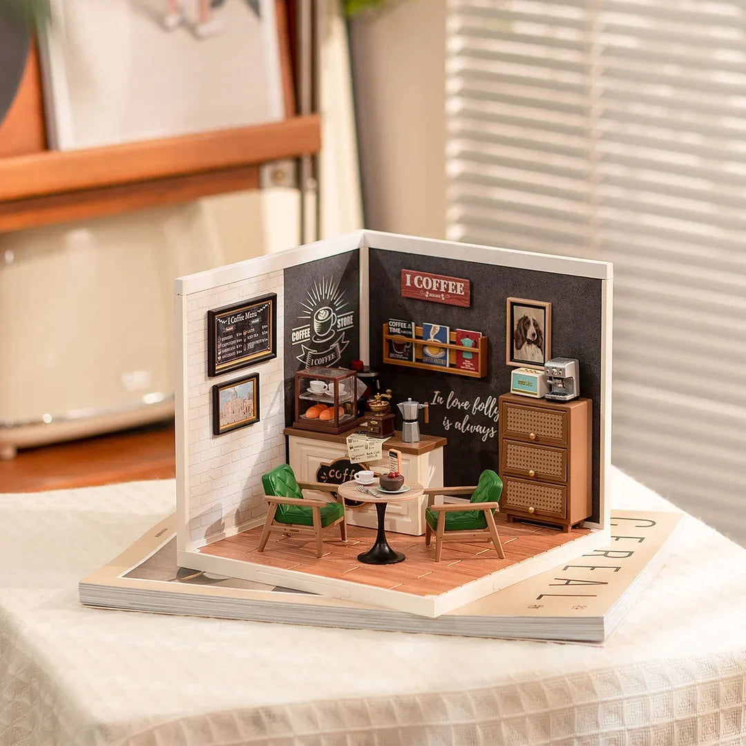 Breezy Time Cafe (DW001B) | Super Creator Mini Room Kit