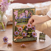 Glittering Water Lily (TH001) - Light-Up 3D Wooden Wall Art