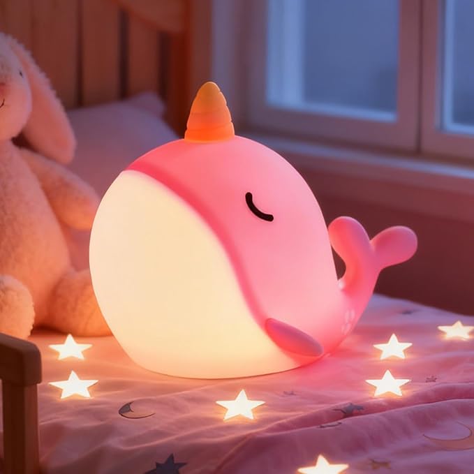 Narwhal Silicone Night Light