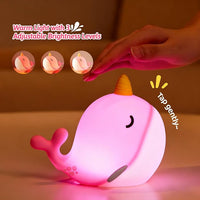 Narwhal Silicone Night Light