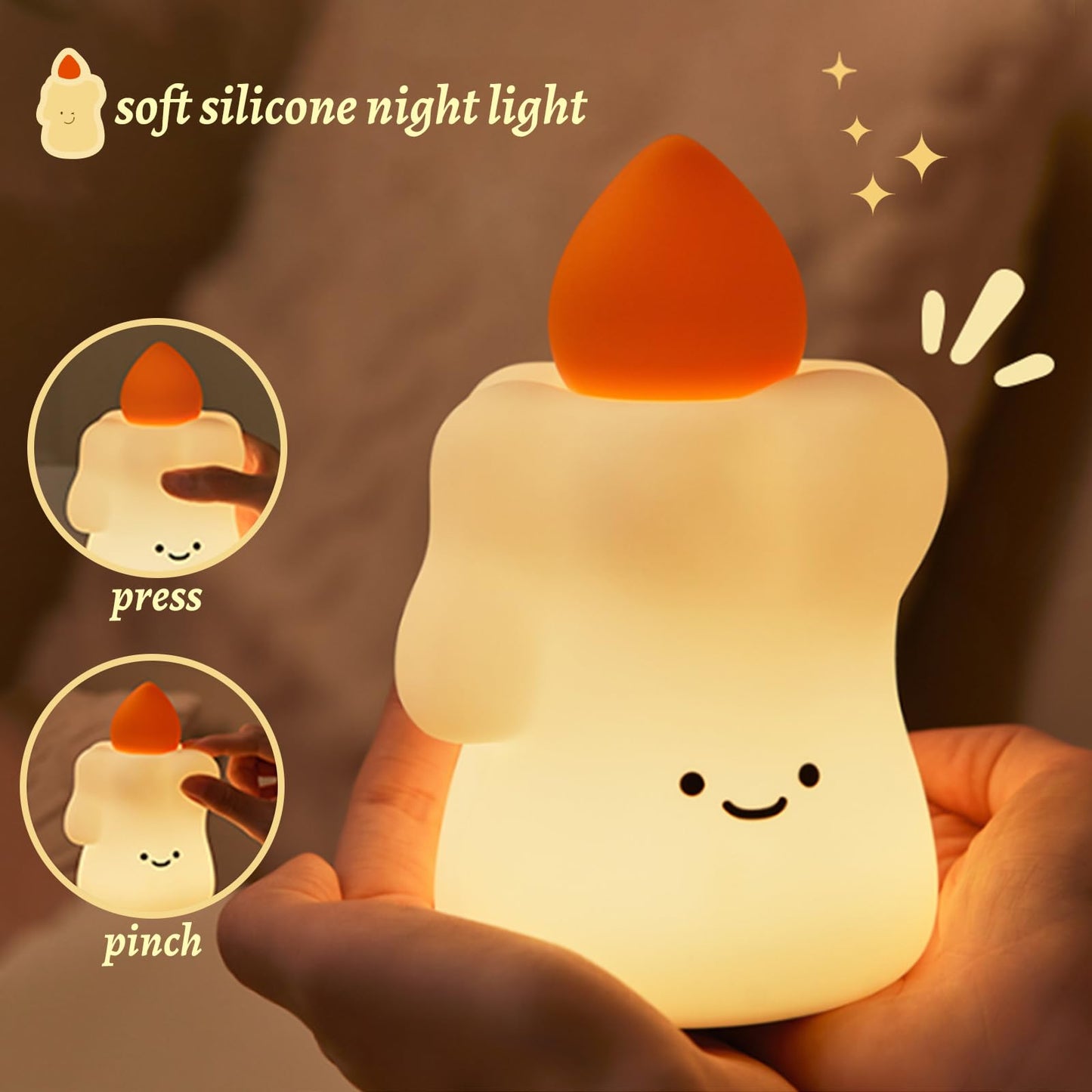 Candle Silicone Night Lamp
