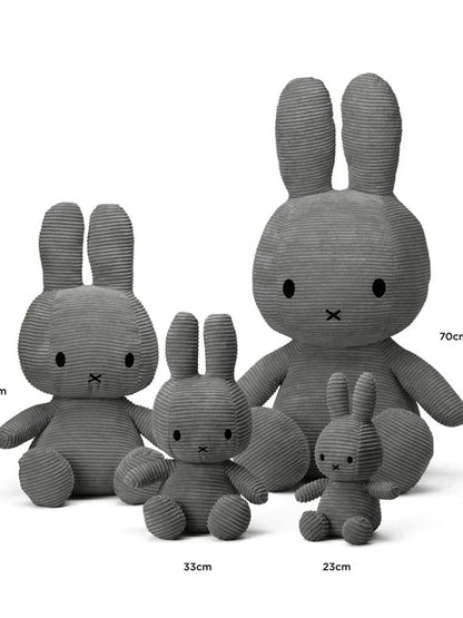 Miffy Sitting Corduroy Grey - VARIOUS Sizes