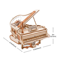 Magic Piano Mechanical Music Box (AMK81) - Self-Playing Piano Display