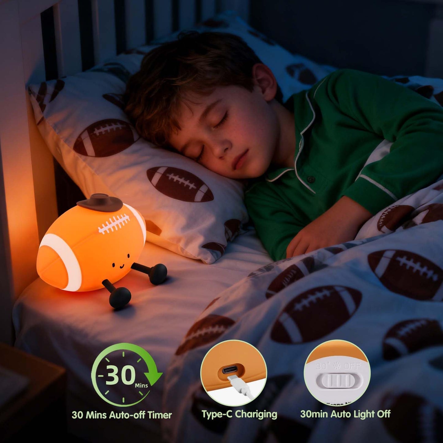Rugby Silicone Night Light