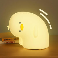 Why Duck Silicone Lamp glowing