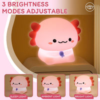 Baby Newt Silicone Night Lamp brightness modes