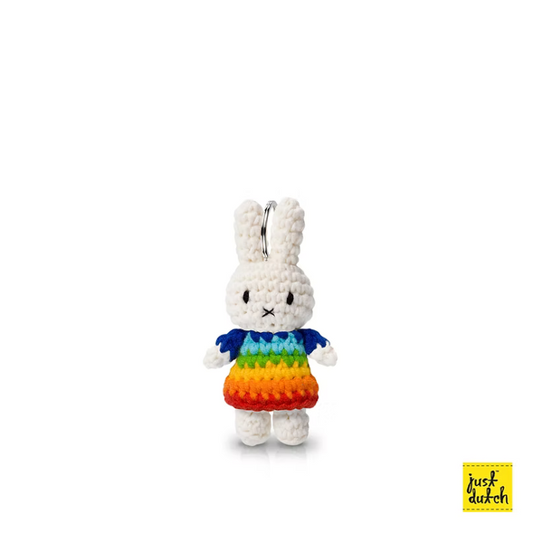 Miffy Rainbow Dress Handmade Keychain