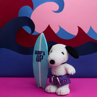 Snoopy Surf Dog 22 cm - 8.5 inch - White