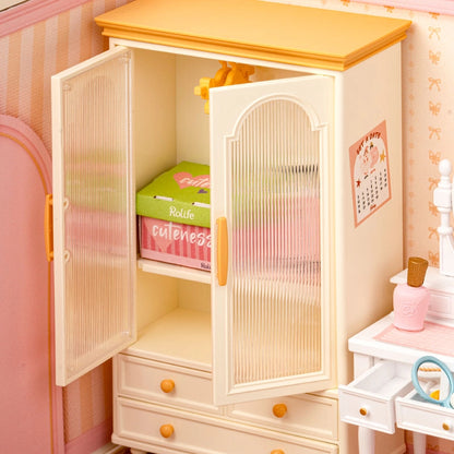 Rolife Lovely Pink Bedroom Super Creator Miniature House