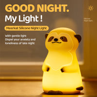 Cute Meerkat Silicone Squishy Night Light