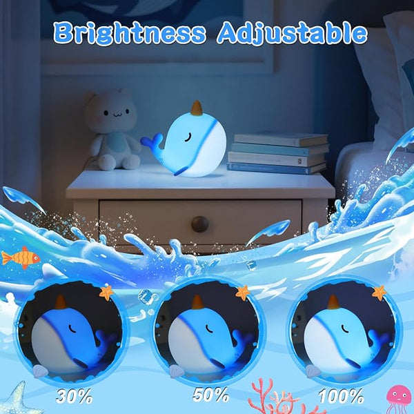 Narwhal Silicone Night Light