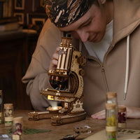 ROKR Microscope (ST005) - 3D Wooden Model Kit