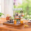 Rolife Aromatic Coffee Cart DIY Miniature House DG182