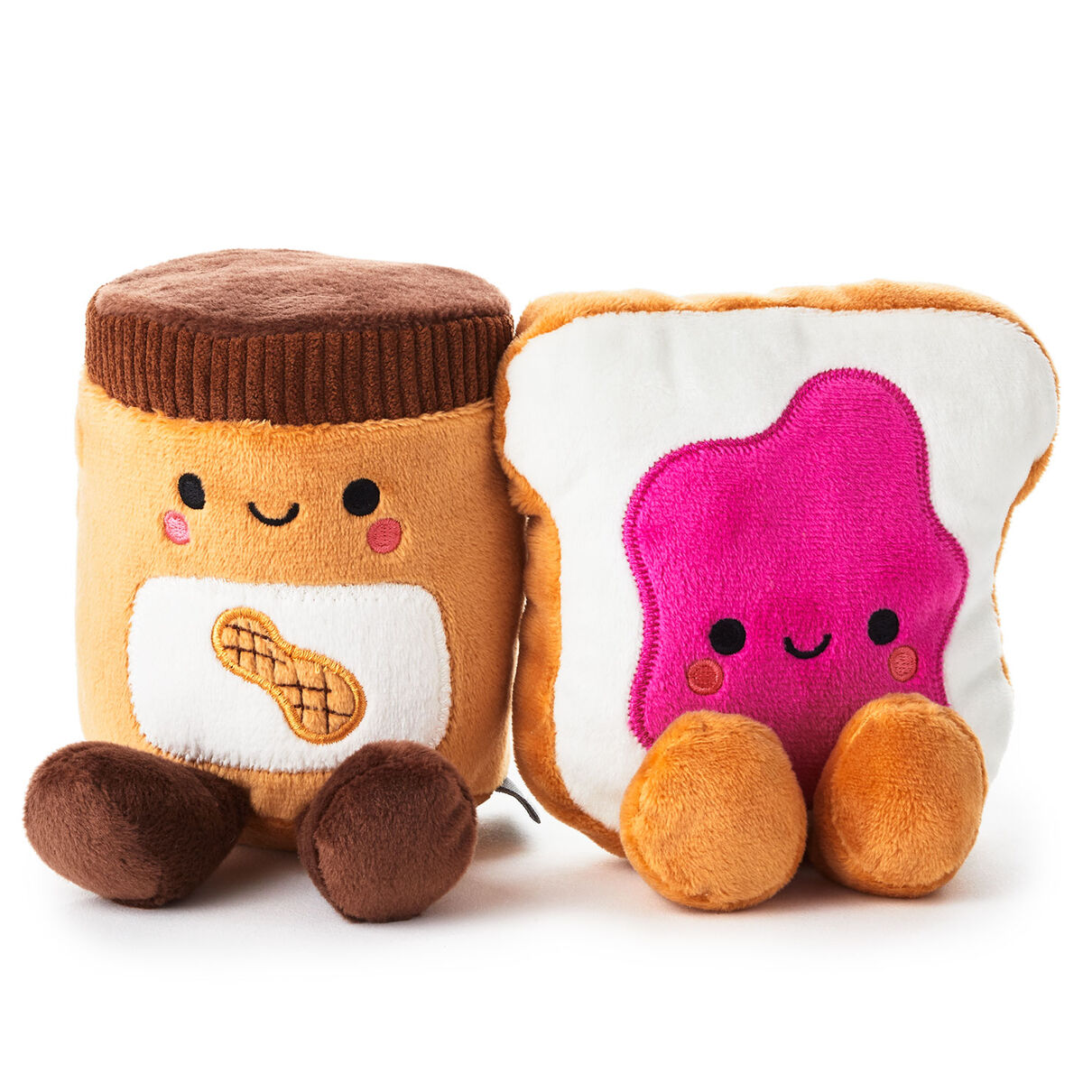 Better Together Peanut Butter and Jelly Magnetic Plush Pair