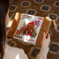 Rolife Blossom Book Booth (TGS05) - Light-Up 3D Wooden Puzzle