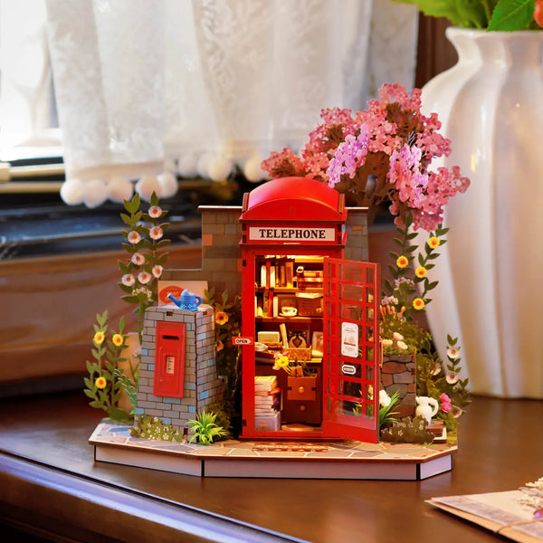 Rolife Blossom Book Booth (TGS05) - Light-Up 3D Wooden Puzzle