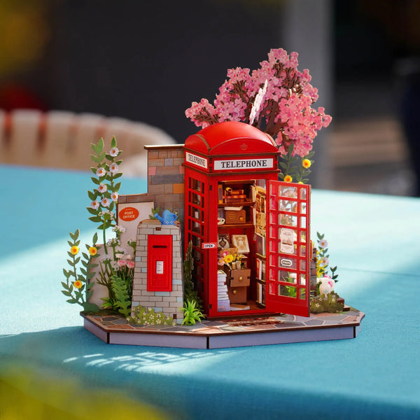 Rolife Blossom Book Booth (TGS05) - Light-Up 3D Wooden Puzzle