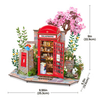 Rolife Blossom Book Booth (TGS05) - Light-Up 3D Wooden Puzzle