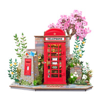 Rolife Blossom Book Booth (TGS05) - Light-Up 3D Wooden Puzzle