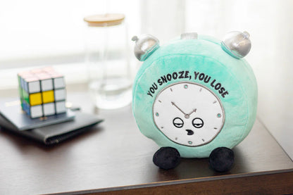 "You Snooze, You Lose" Plush Alarm Clock