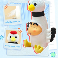 52Toys Crayon Shinchan Happy Bucket Plush Keychain Series