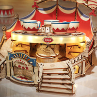 Tilt-A-Whirl (EA04) | Rotating Music Box Display