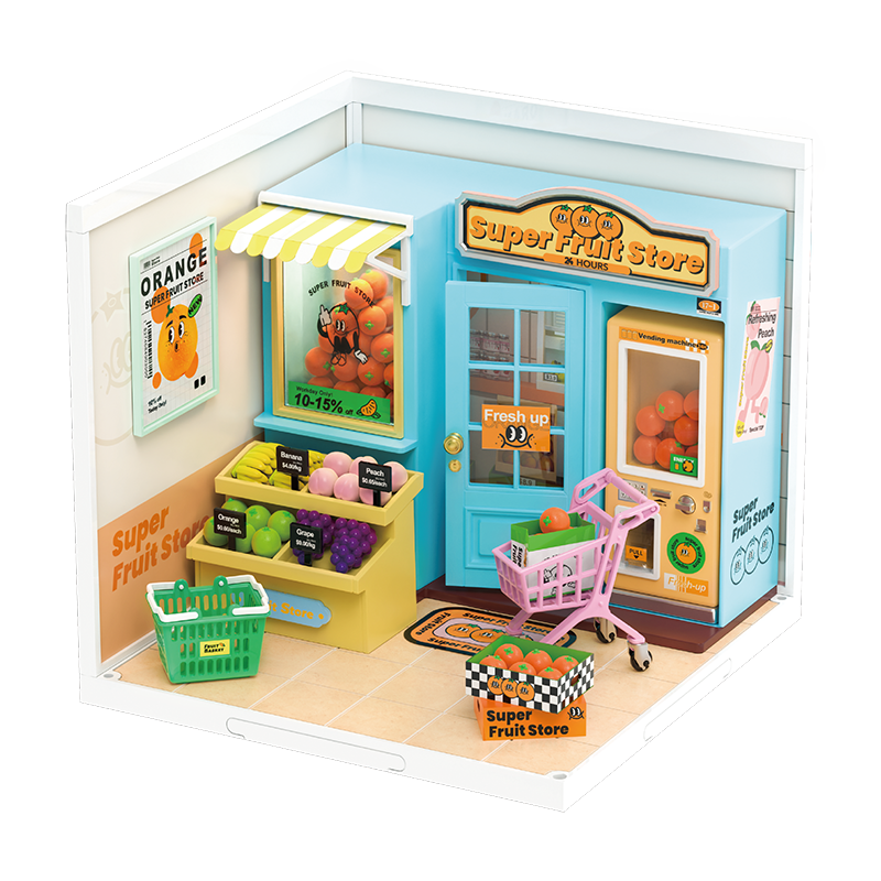 Robotime Rolife DIY Plastic Superstore Daily VC Fruit Store