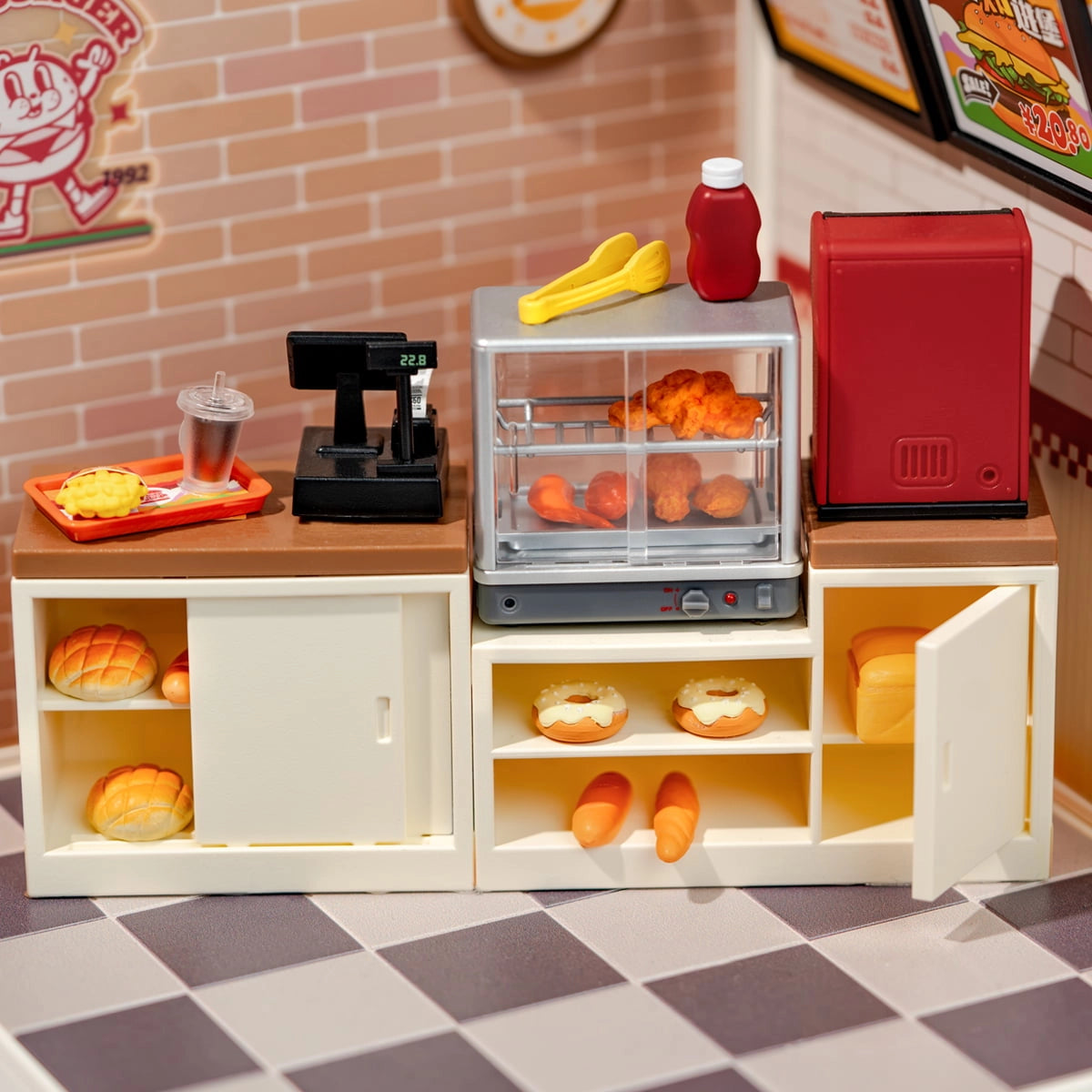 Rolife Yum Yum Burgers Super Creator Miniature House