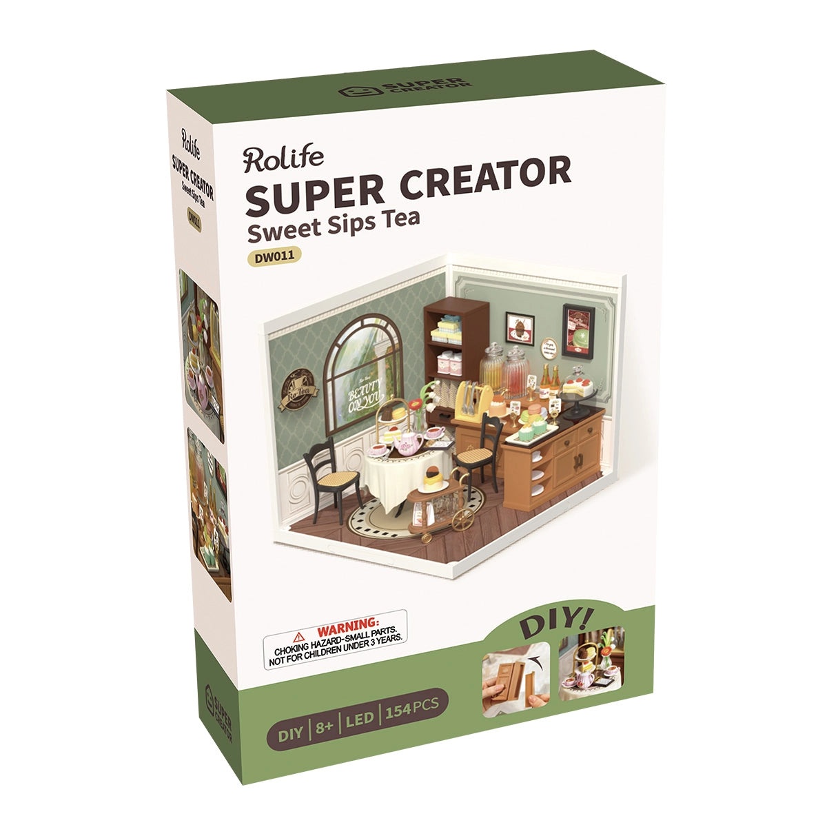 Rolife Sweet Sips Tea Super Creator Miniature House