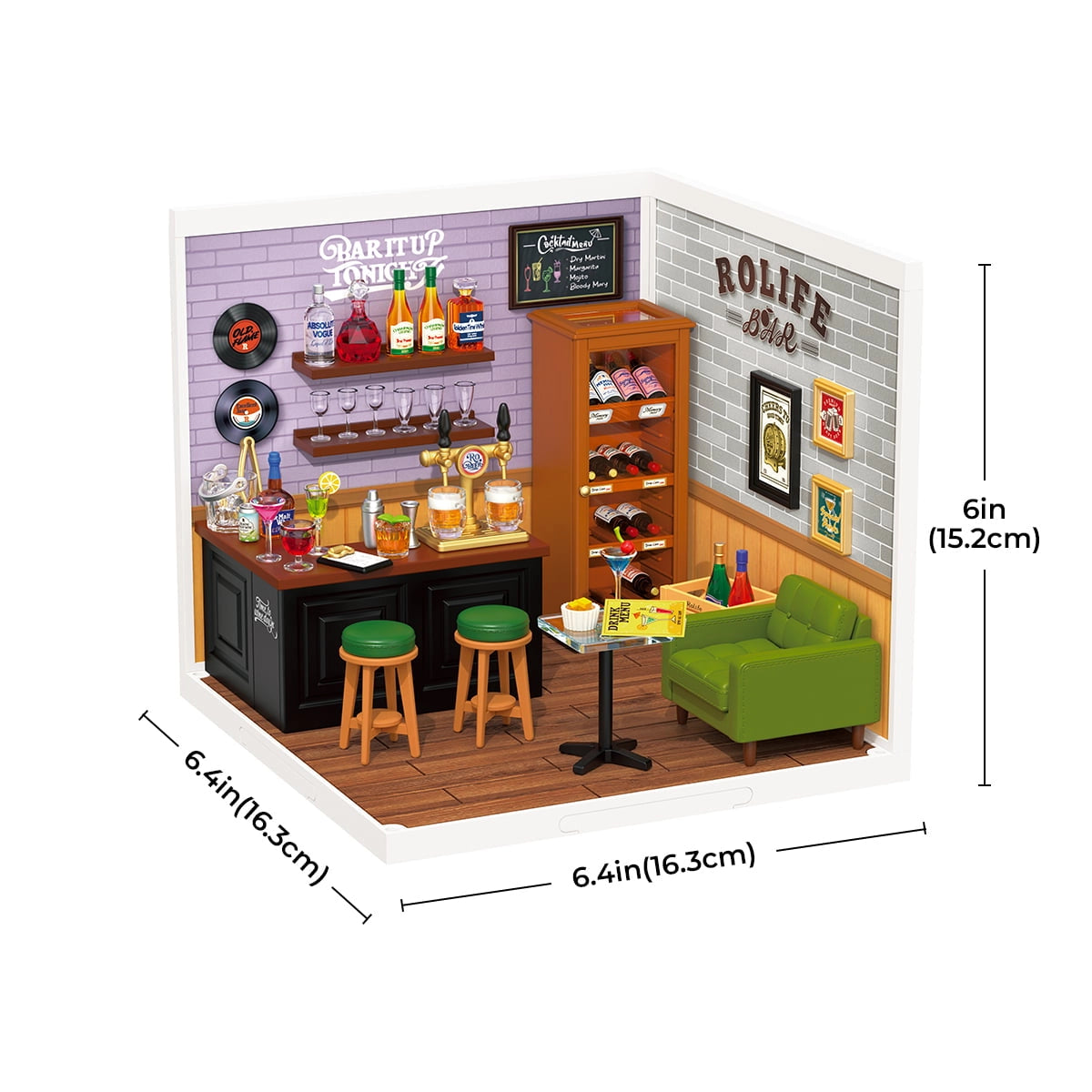 Rolife Leisurely Cheers Bar Super Creator Miniature House