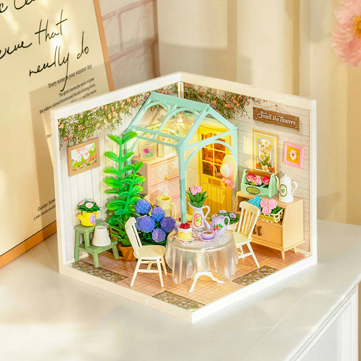 Blooming Tea Garden (DW013B) - Super Creator Mini Room Kit