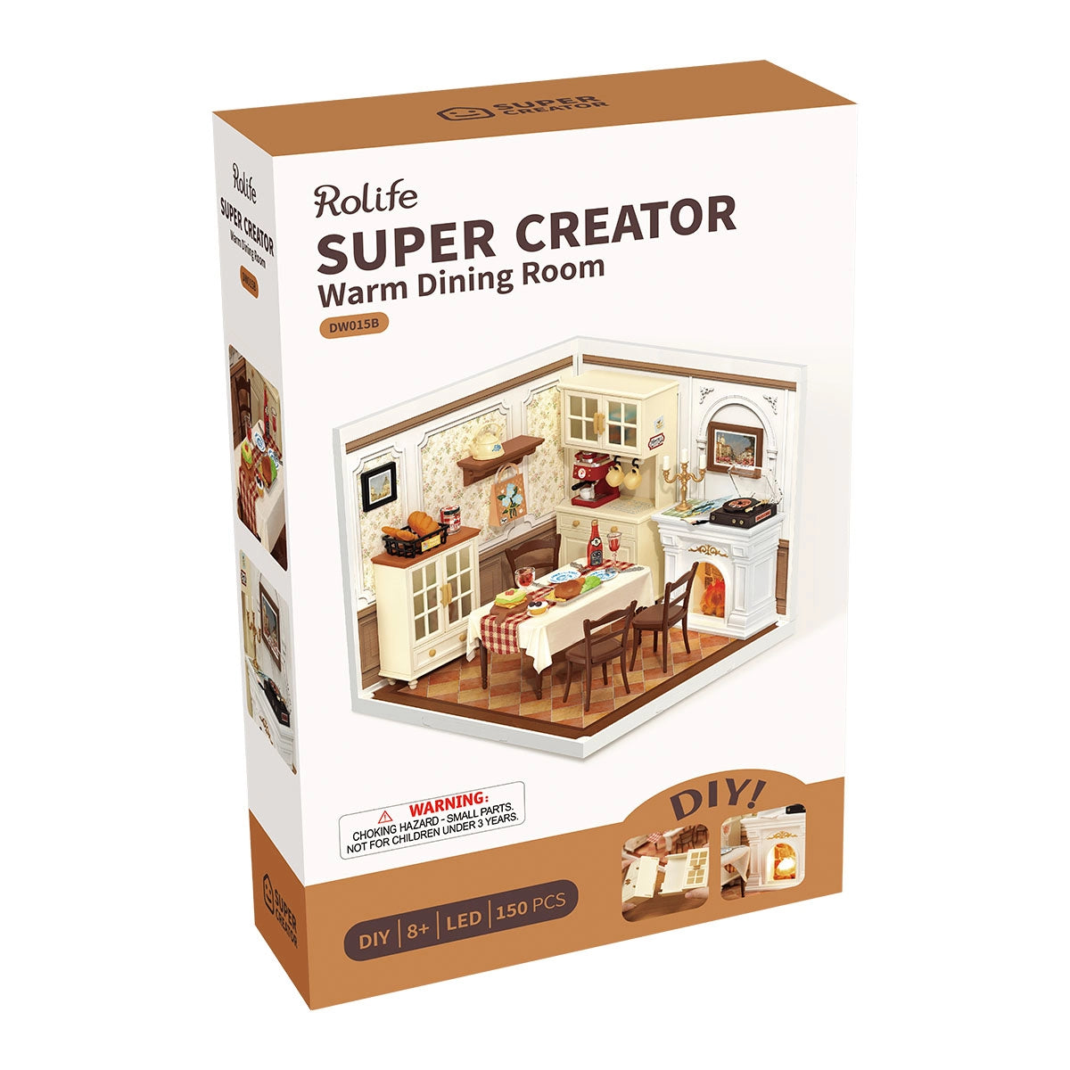 Rolife Warm Dining Room Super Creator Miniature House